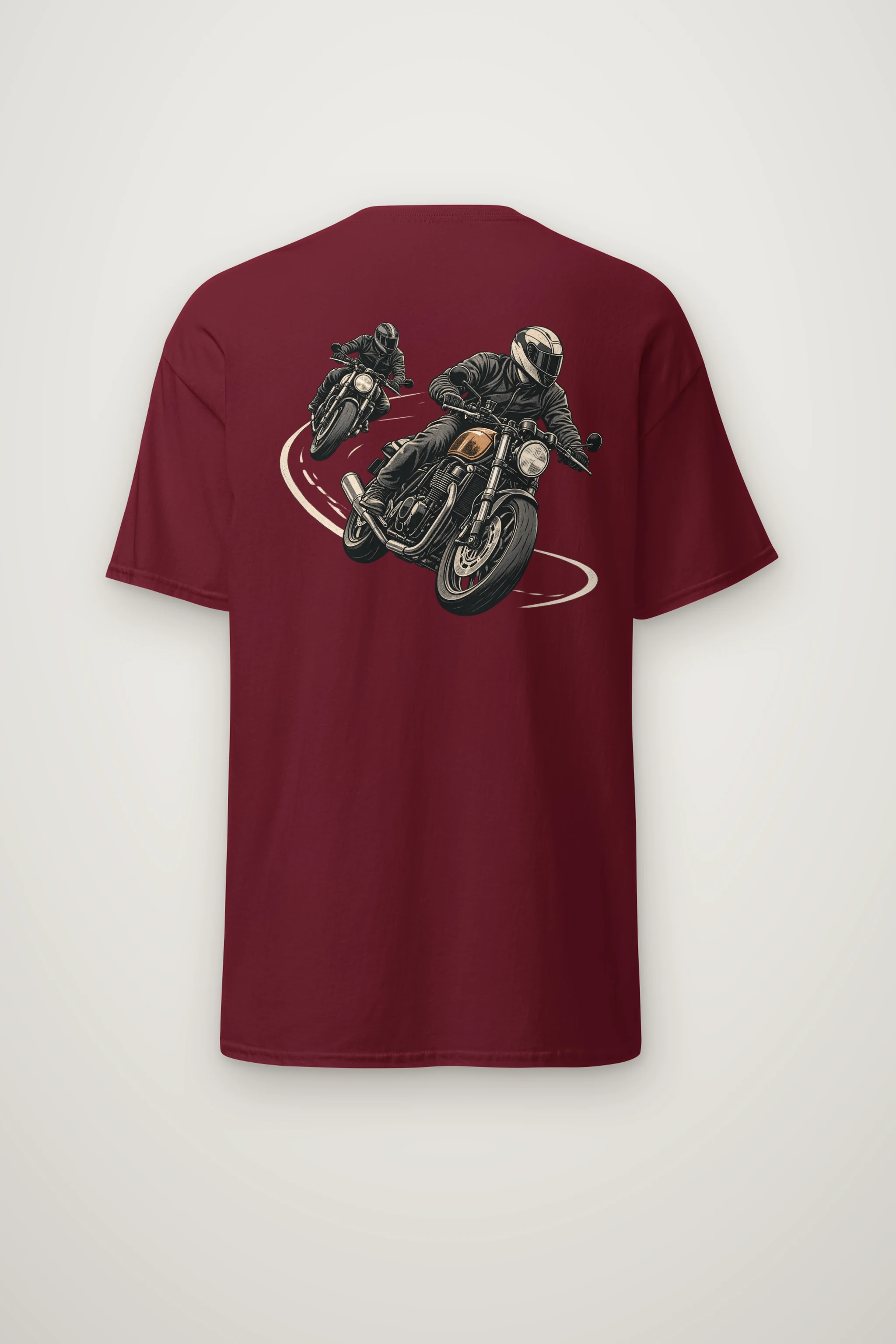 "The Long Curve" Heavyweight Unisex Crewneck T-shirt
