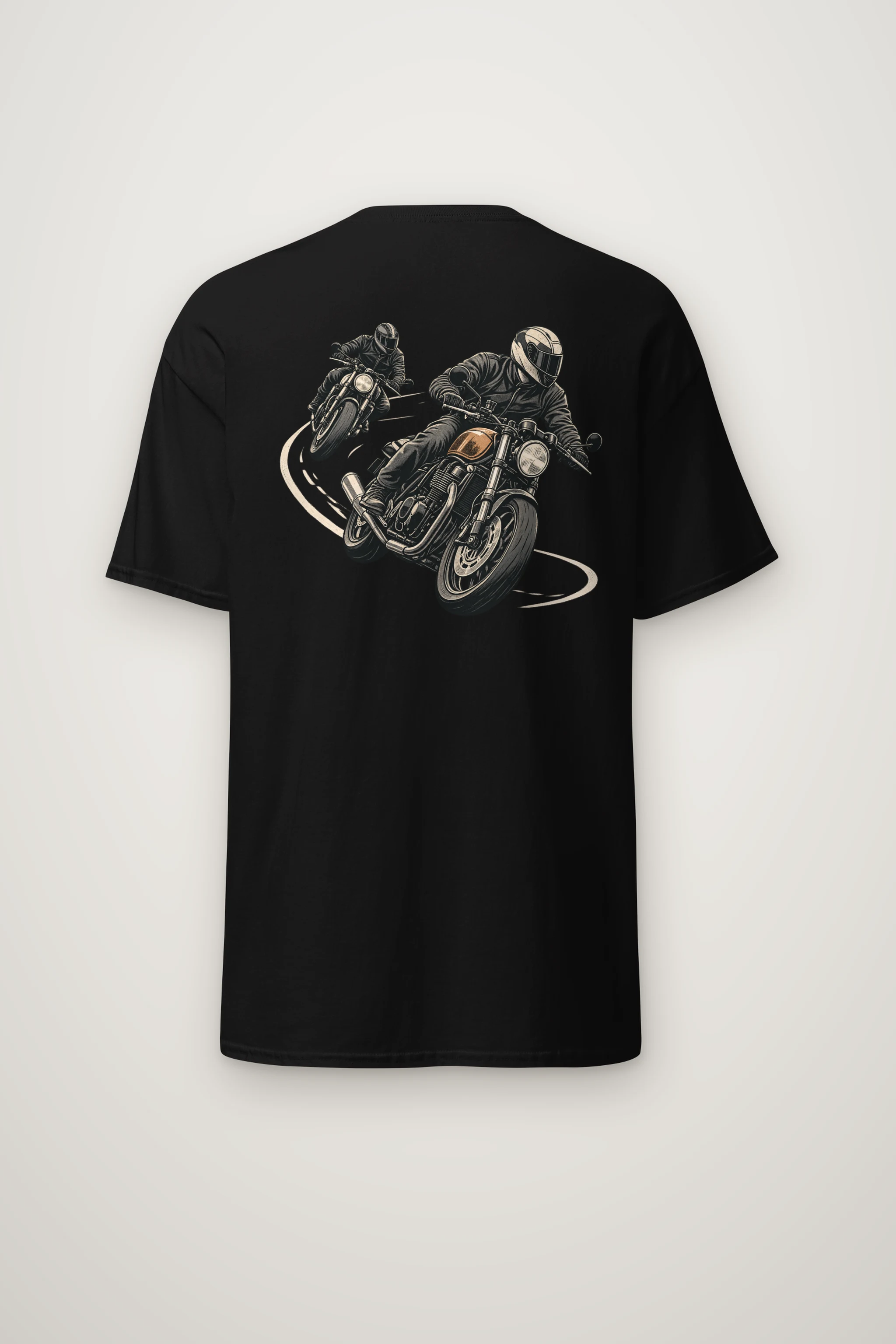 "The Long Curve" Heavyweight Unisex Crewneck T-shirt