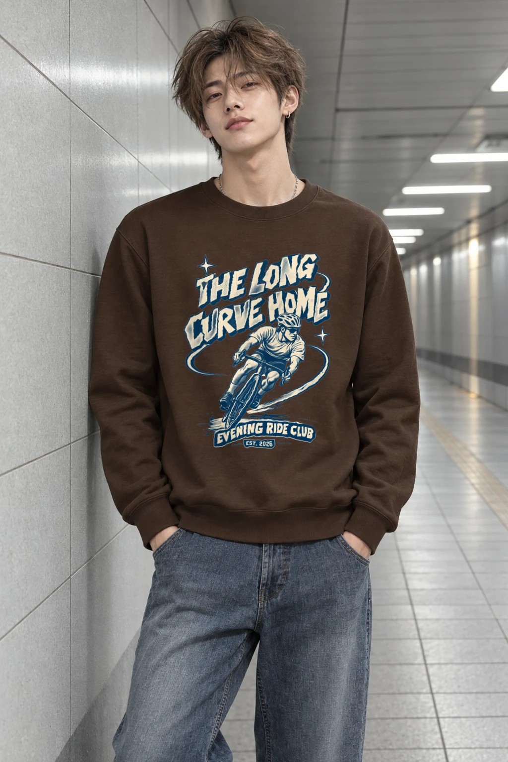 "The Long Curve Home" Heavy Blend Unisex Crewneck Sweatshirt