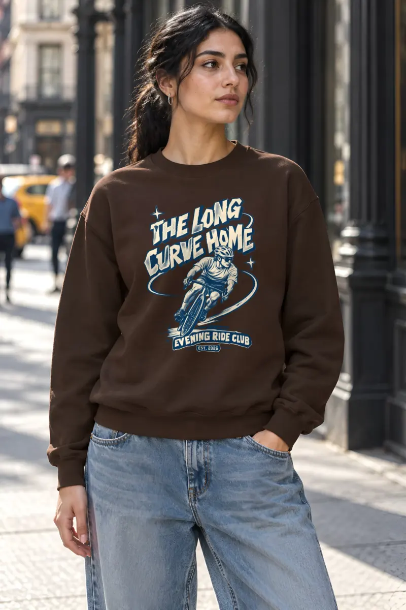 "The Long Curve Home" Heavy Blend Unisex Crewneck Sweatshirt