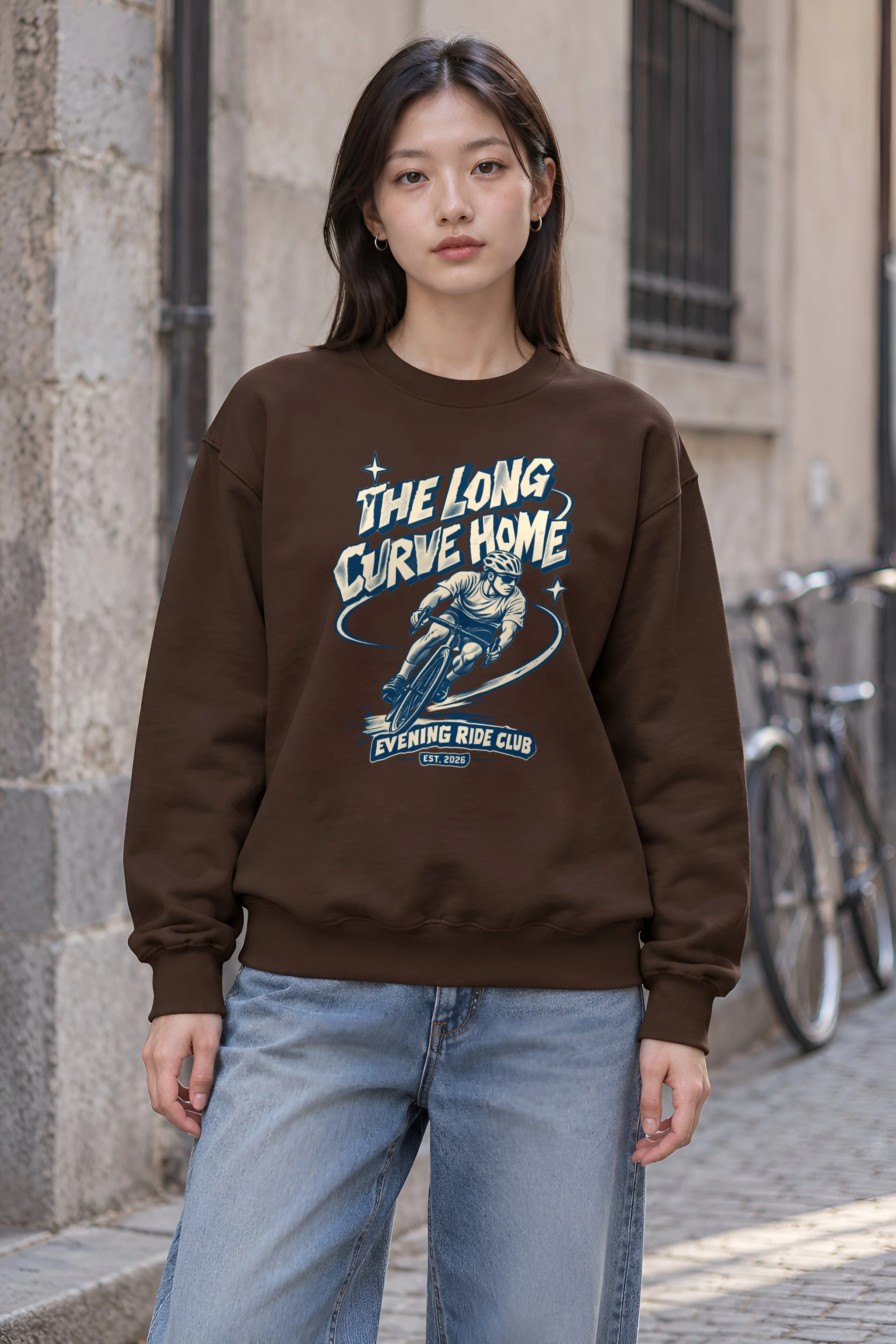 "The Long Curve Home" 1 Crewneck Sweatshirt
