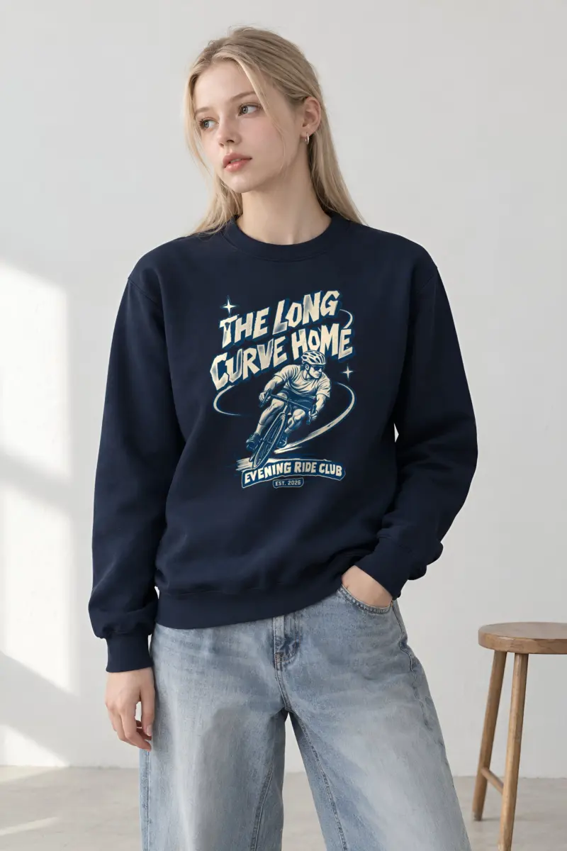 "The Long Curve Home" 1 Crewneck Sweatshirt