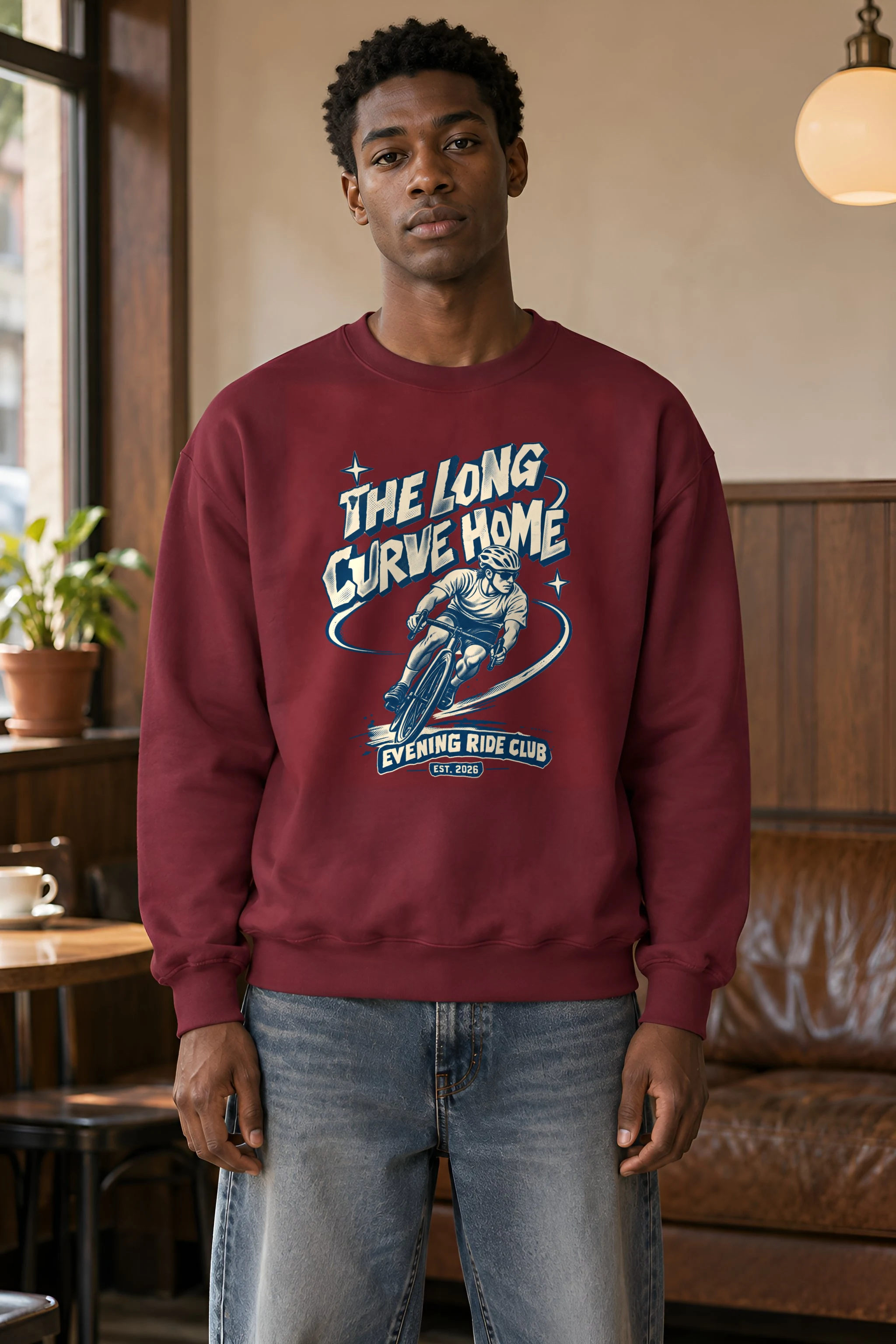 "The Long Curve Home" Heavy Blend Unisex Crewneck Sweatshirt