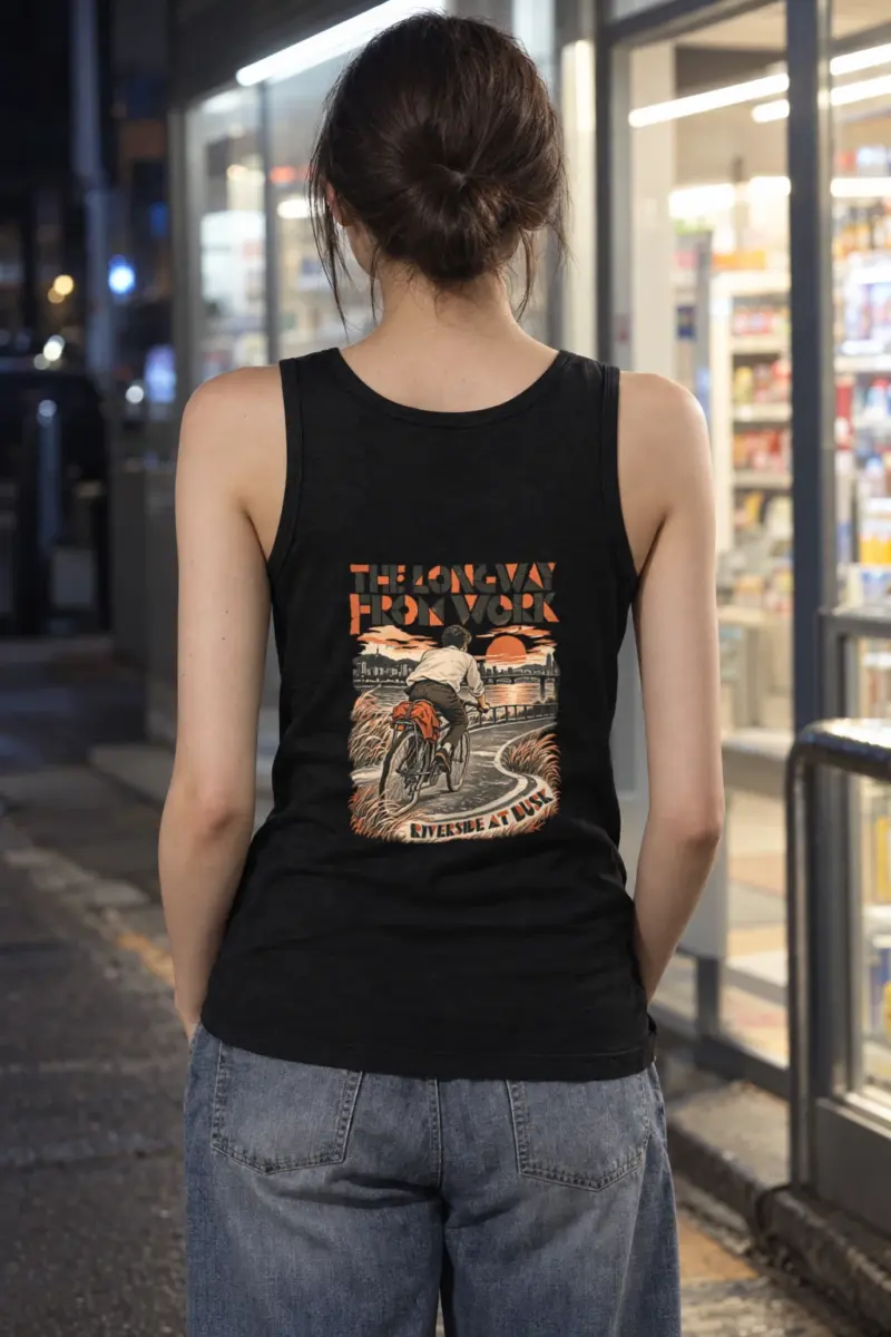 "The Long Way from Work" Unisex Jersey Tank