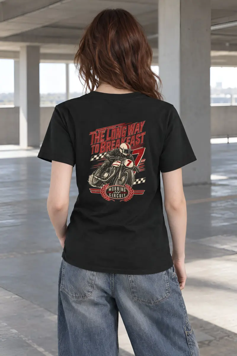 "The Long Way to Breakfast" Heavyweight Unisex Crewneck T-shirt