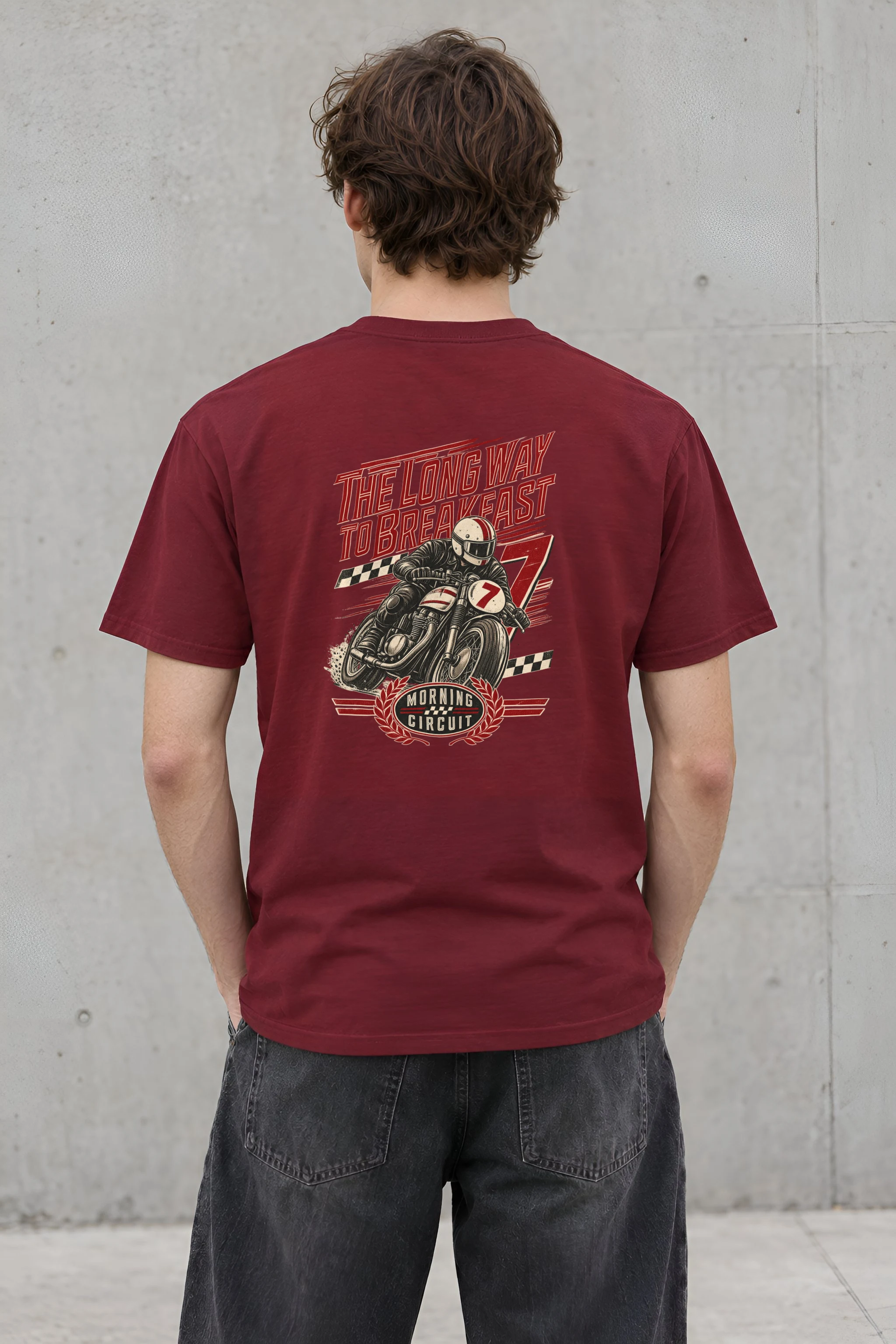 "The Long Way to Breakfast" Heavyweight Unisex Crewneck T-shirt