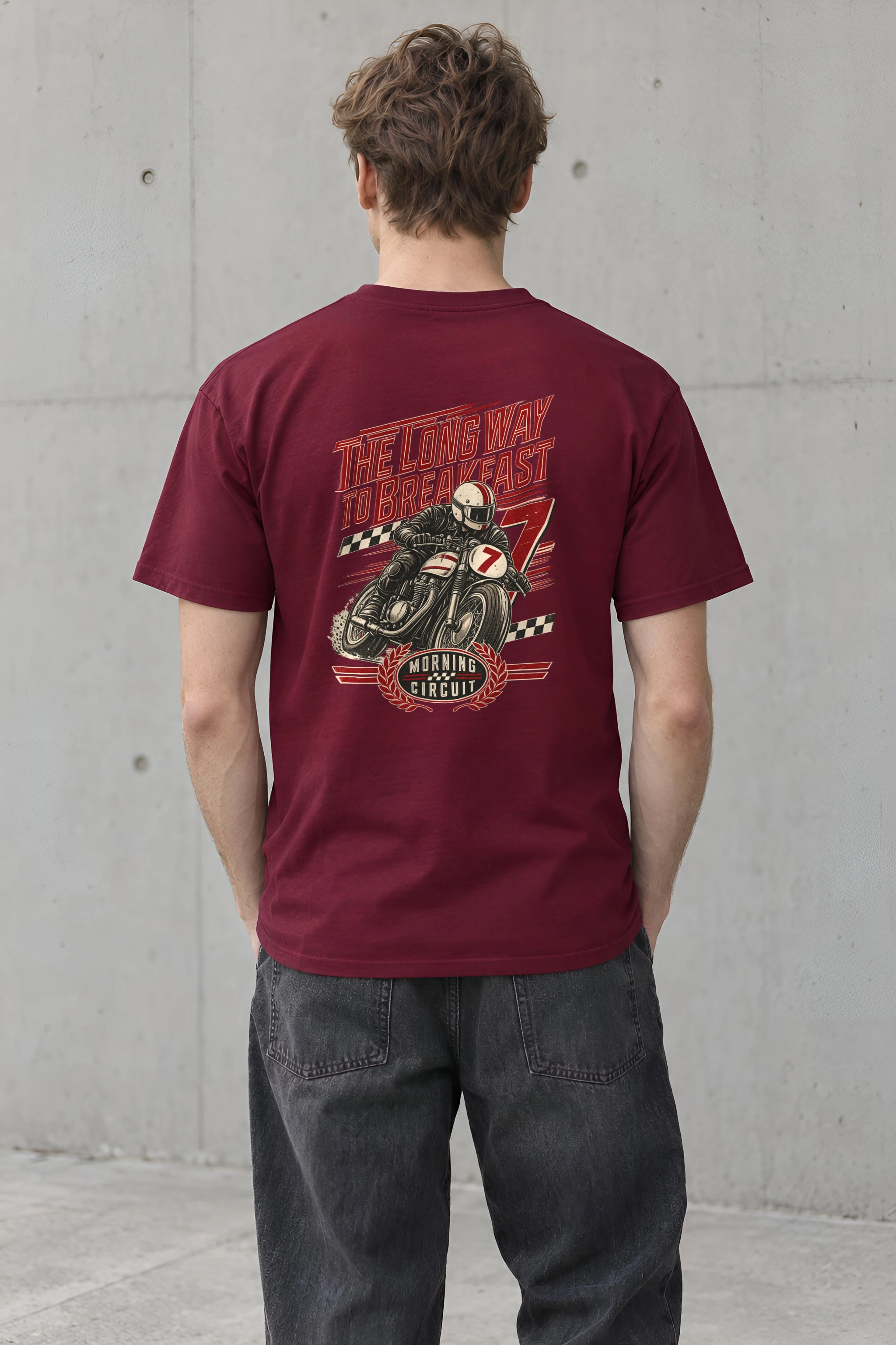 "The Long Way to Breakfast" Heavyweight Unisex Crewneck T-shirt