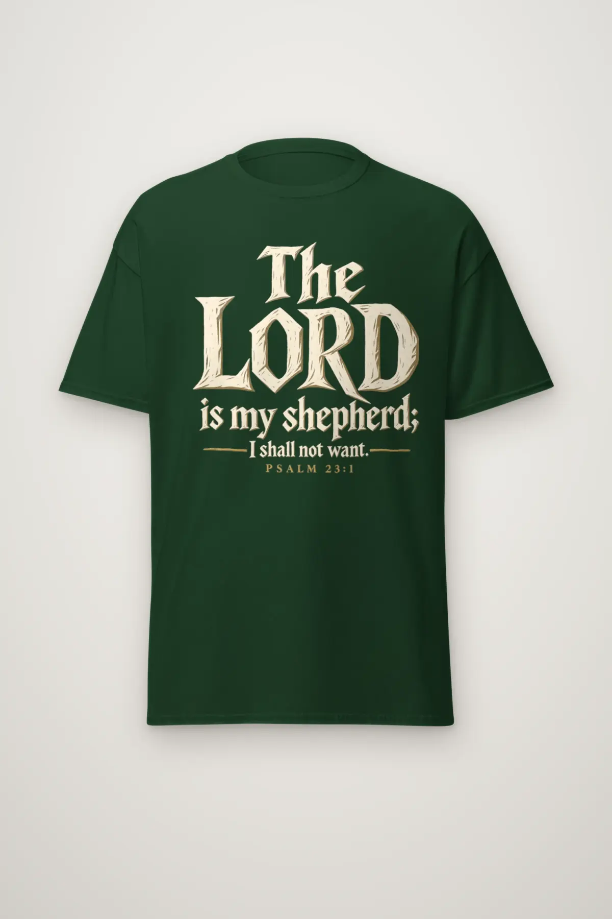 "The Lord is My Shepherd" Heavyweight Unisex Crewneck T-shirt