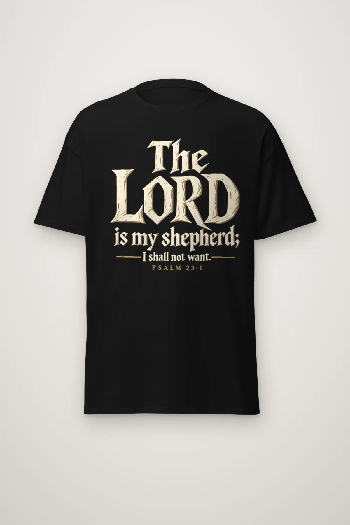"The Lord is My Shepherd" Heavyweight Unisex Crewneck T-shirt