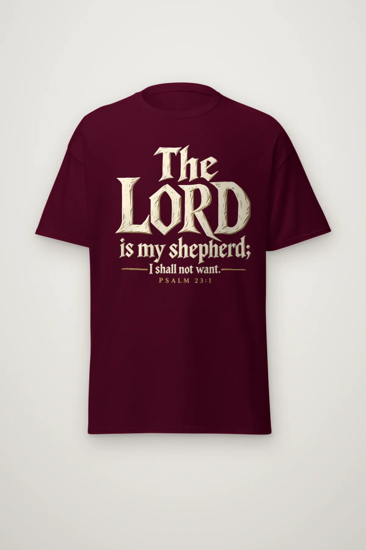 "The Lord is My Shepherd" Heavyweight Unisex Crewneck T-shirt