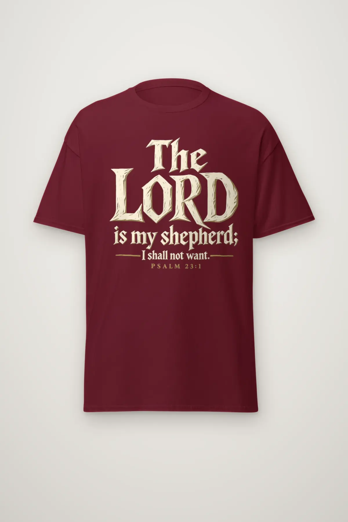 "The Lord is My Shepherd" Heavyweight Unisex Crewneck T-shirt