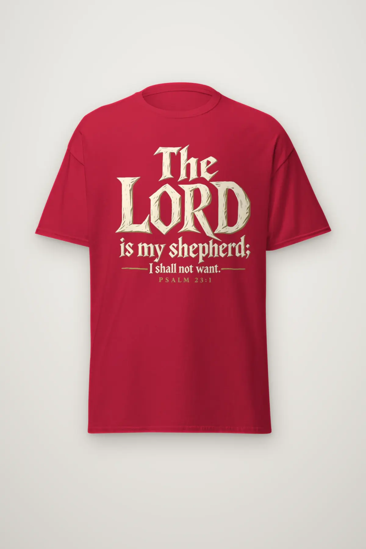 "The Lord is My Shepherd" Heavyweight Unisex Crewneck T-shirt
