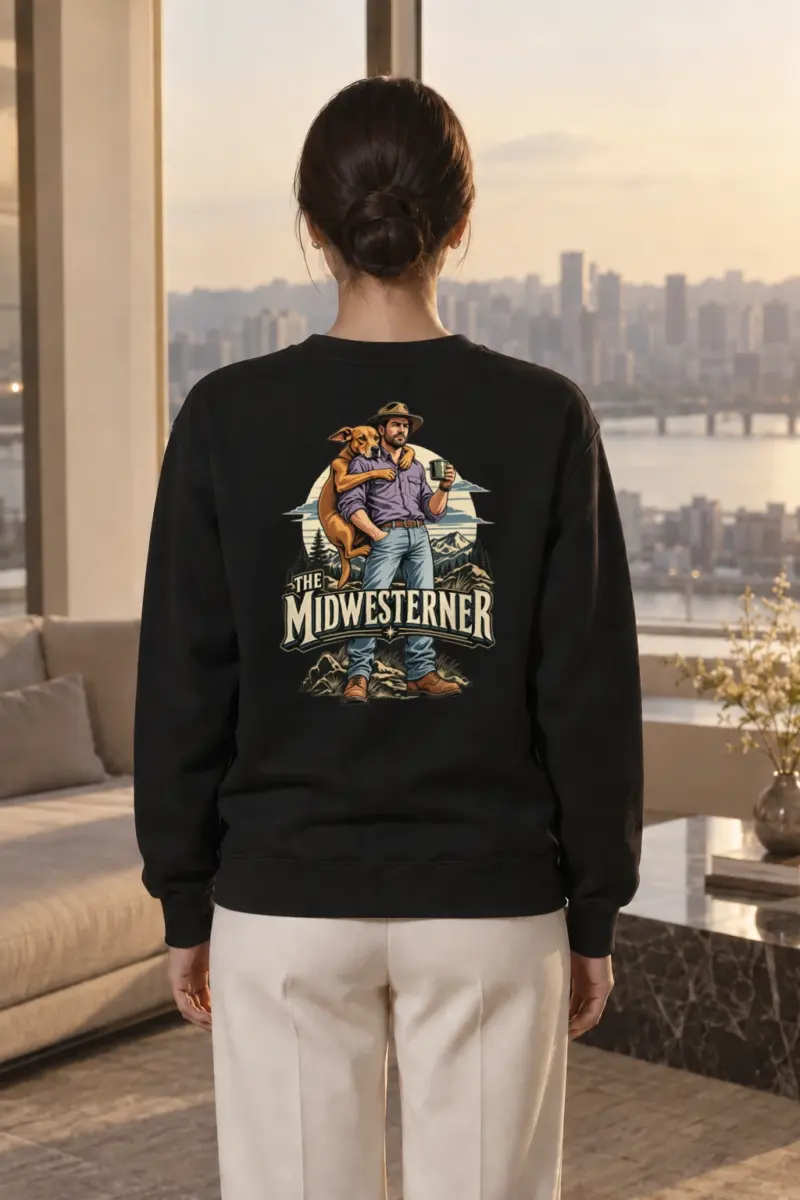 "The Midwesterner" Heavy Blend Unisex Crewneck Sweatshirt | Gildan 18000