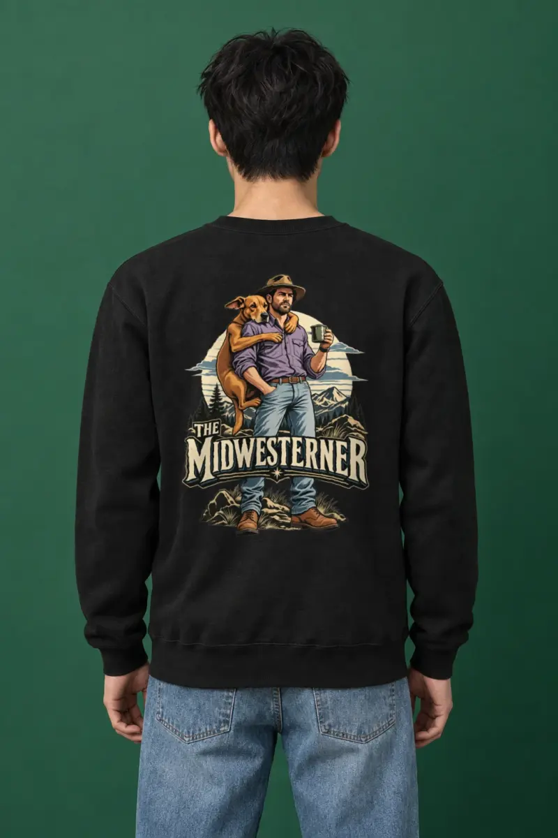 "The Midwesterner" Heavy Blend Unisex Crewneck Sweatshirt | Gildan 18000