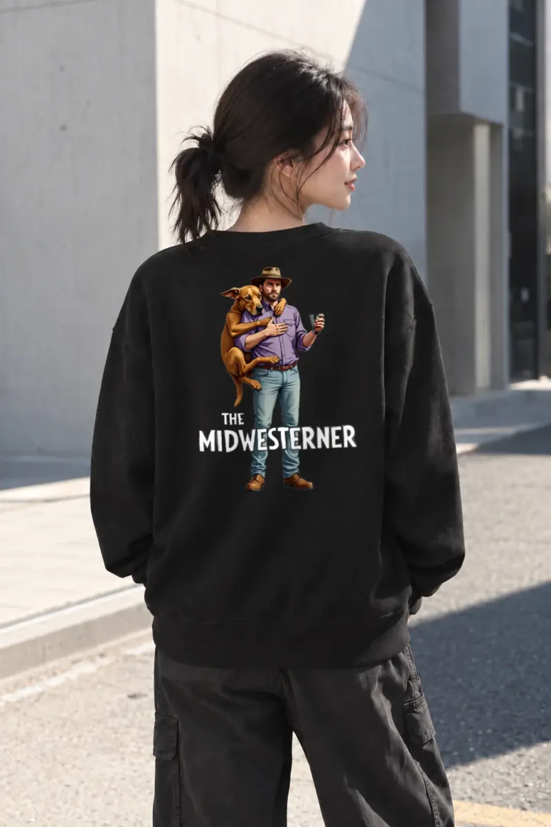 "The Midwesterner" Heavy Blend Unisex Crewneck Sweatshirt | Gildan 18000