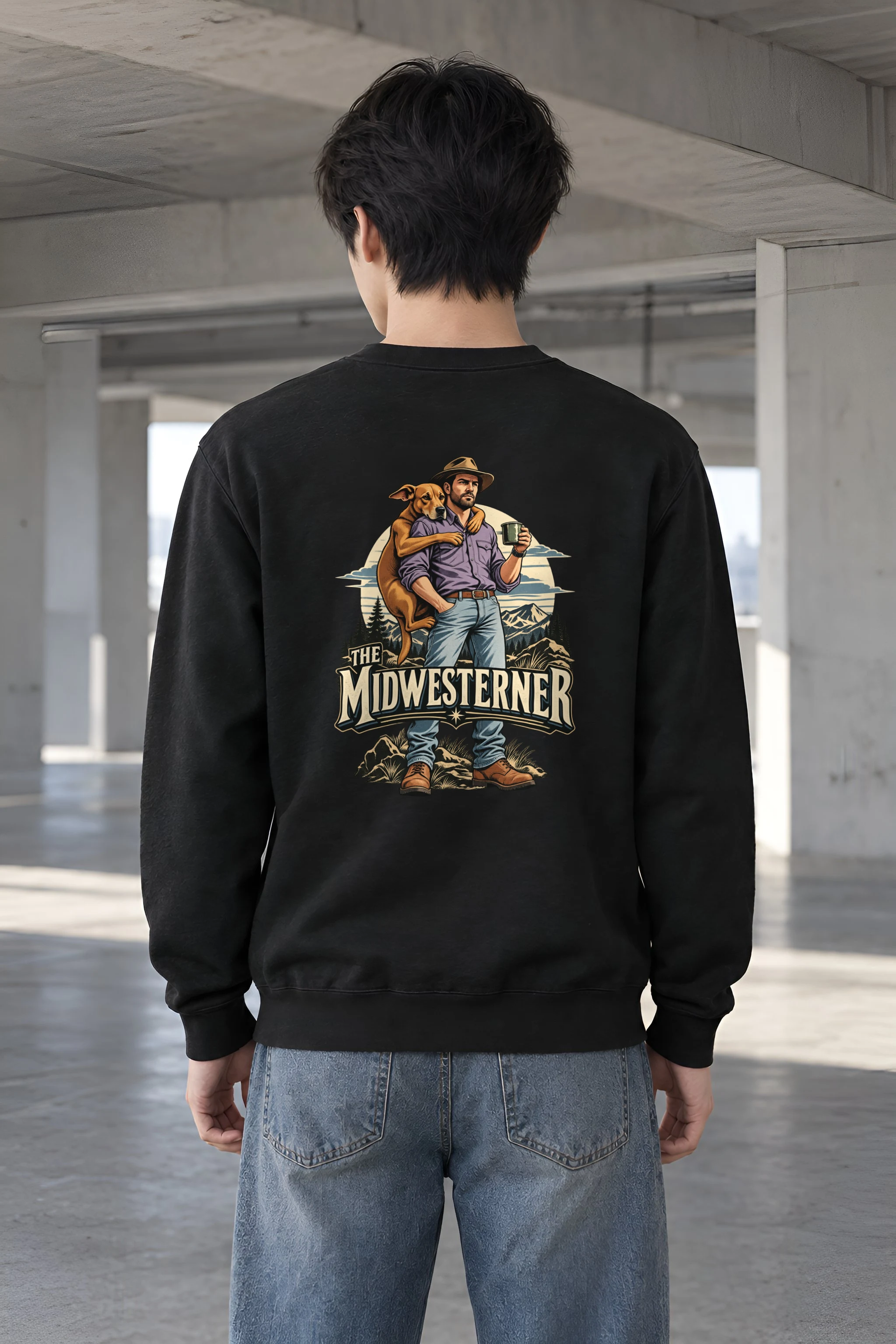 "The Midwesterner" Heavy Blend Unisex Crewneck Sweatshirt
