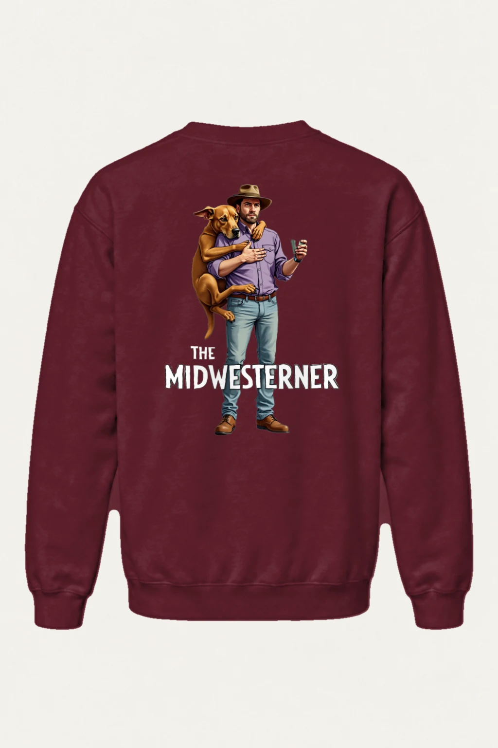 "The Midwesterner" Heavy Blend Unisex Crewneck Sweatshirt | Gildan 18000