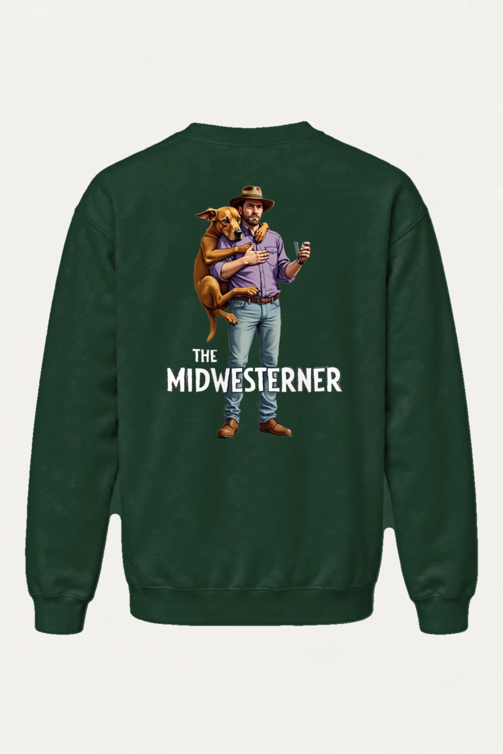 "The Midwesterner" Heavy Blend Unisex Crewneck Sweatshirt | Gildan 18000