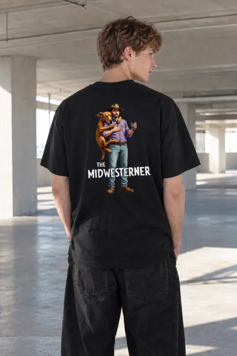 "The Midwesterner" Heavyweight Unisex Crewneck T-shirt | Gildan 5000