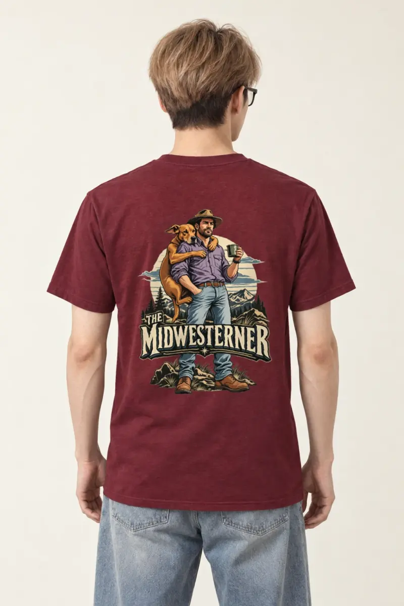"The Midwesterner" Heavyweight Unisex Crewneck T-shirt