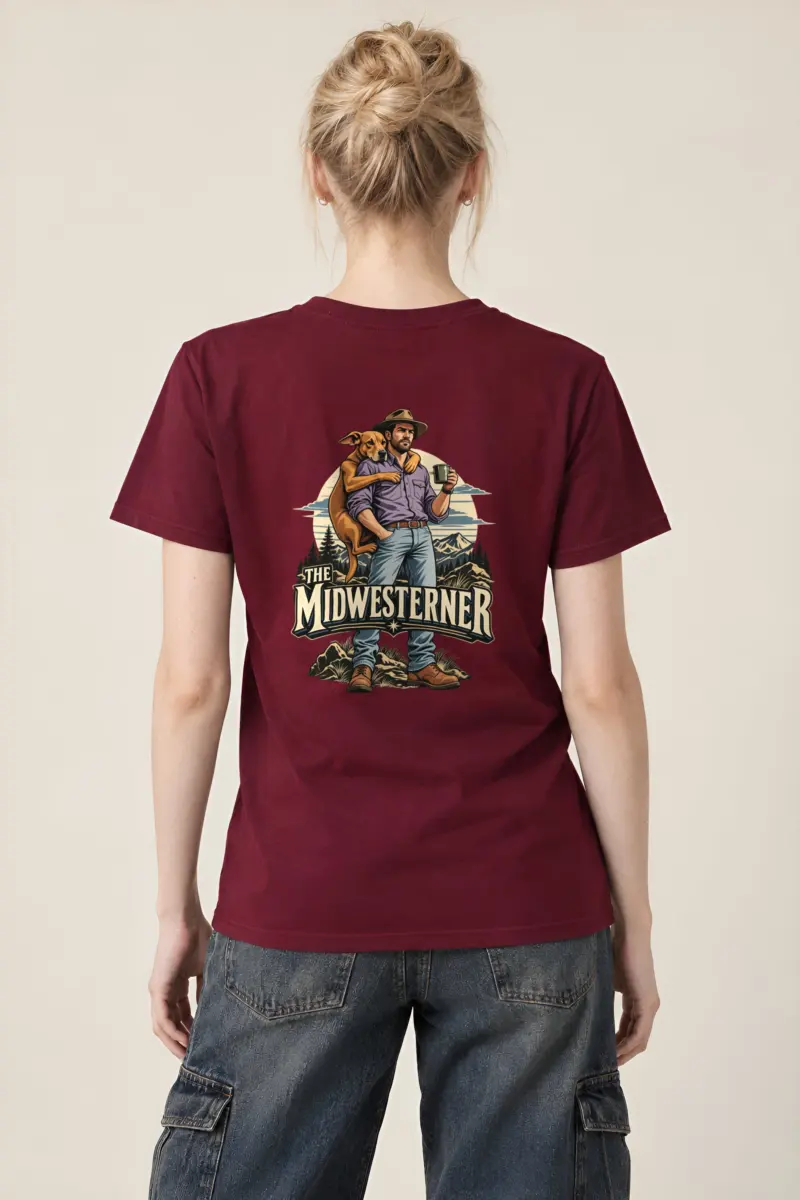 "The Midwesterner" Heavyweight Unisex Crewneck T-shirt