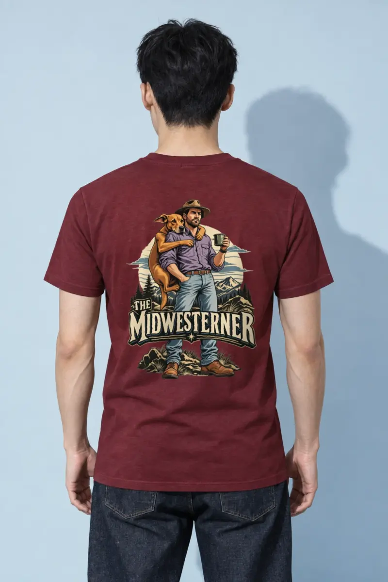 "The Midwesterner" Heavyweight Unisex Crewneck T-shirt
