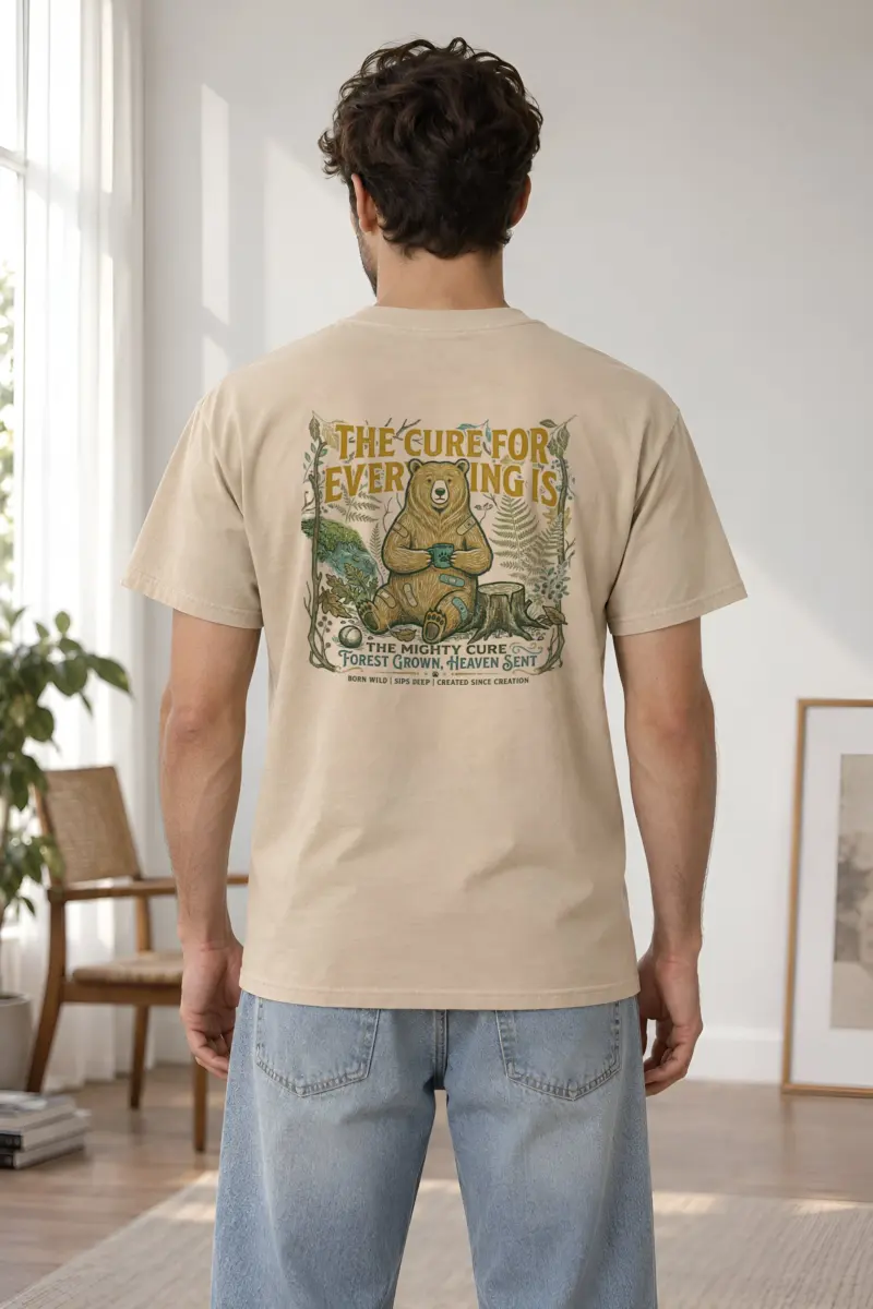 "The Mighty Cure" Heavyweight Unisex Crewneck T-shirt