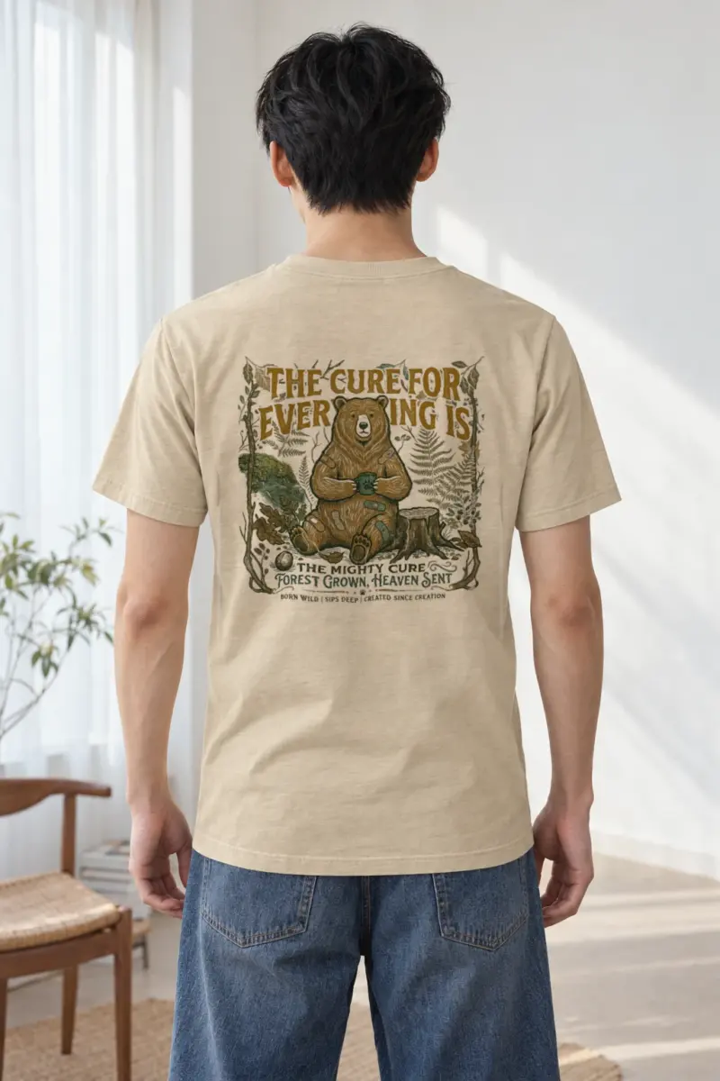 "The Mighty Cure" Heavyweight Unisex Crewneck T-shirt