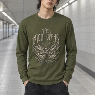 "The Night Opens" Unisex Longsleeve T-shirt
