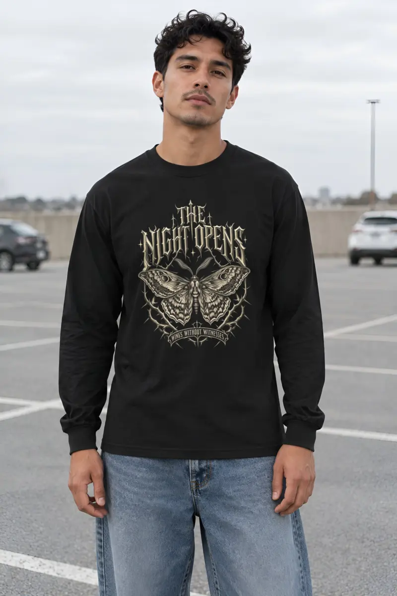 "The Night Opens" Unisex Longsleeve T-shirt