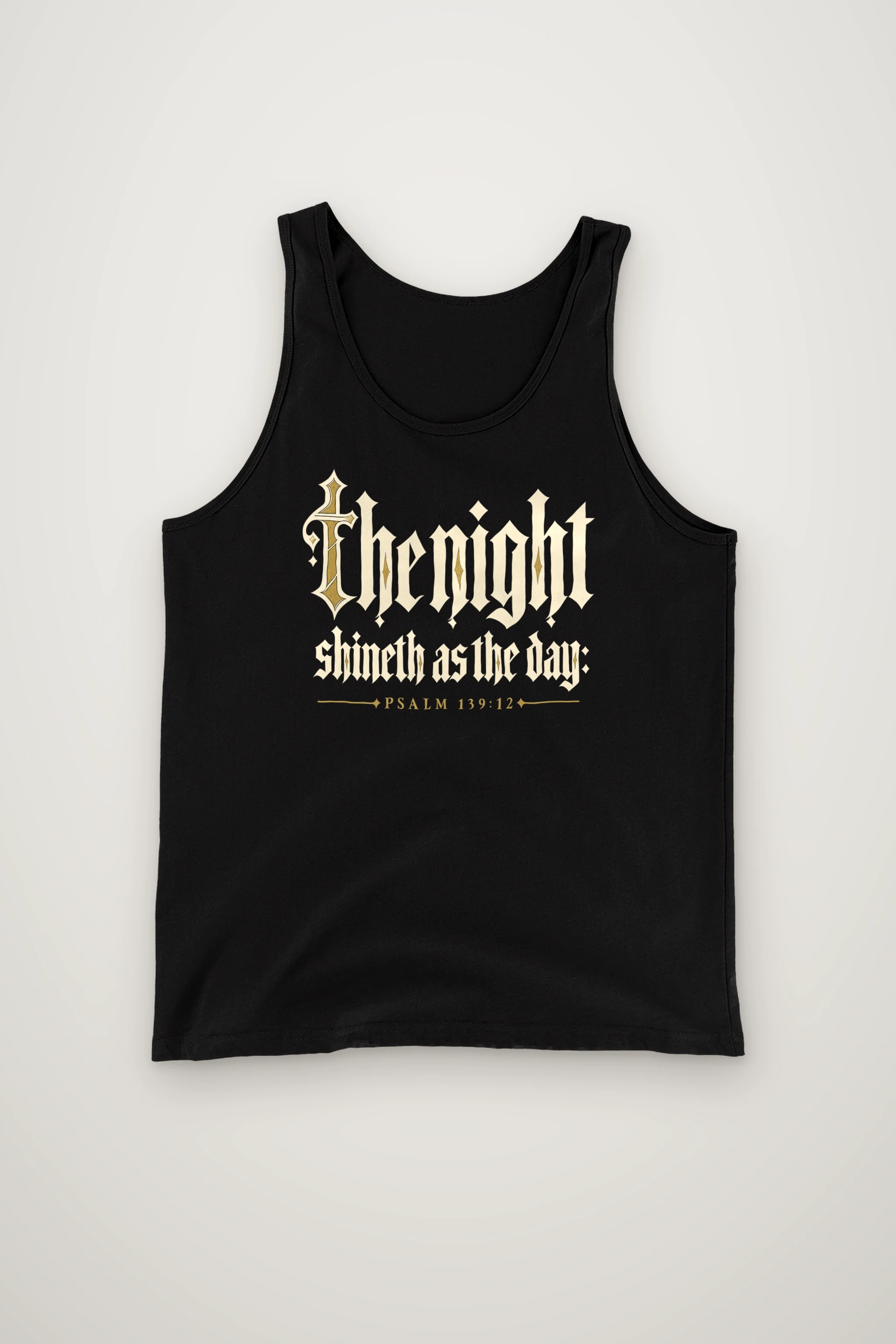 "The Night Shineth as the Day" Unisex Jersey Tank