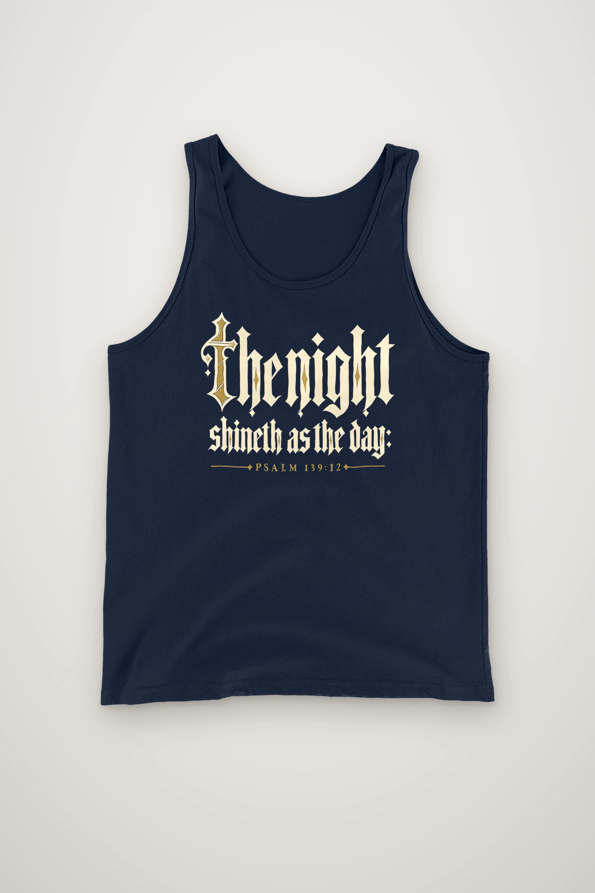 "The Night Shineth as the Day" Unisex Jersey Tank