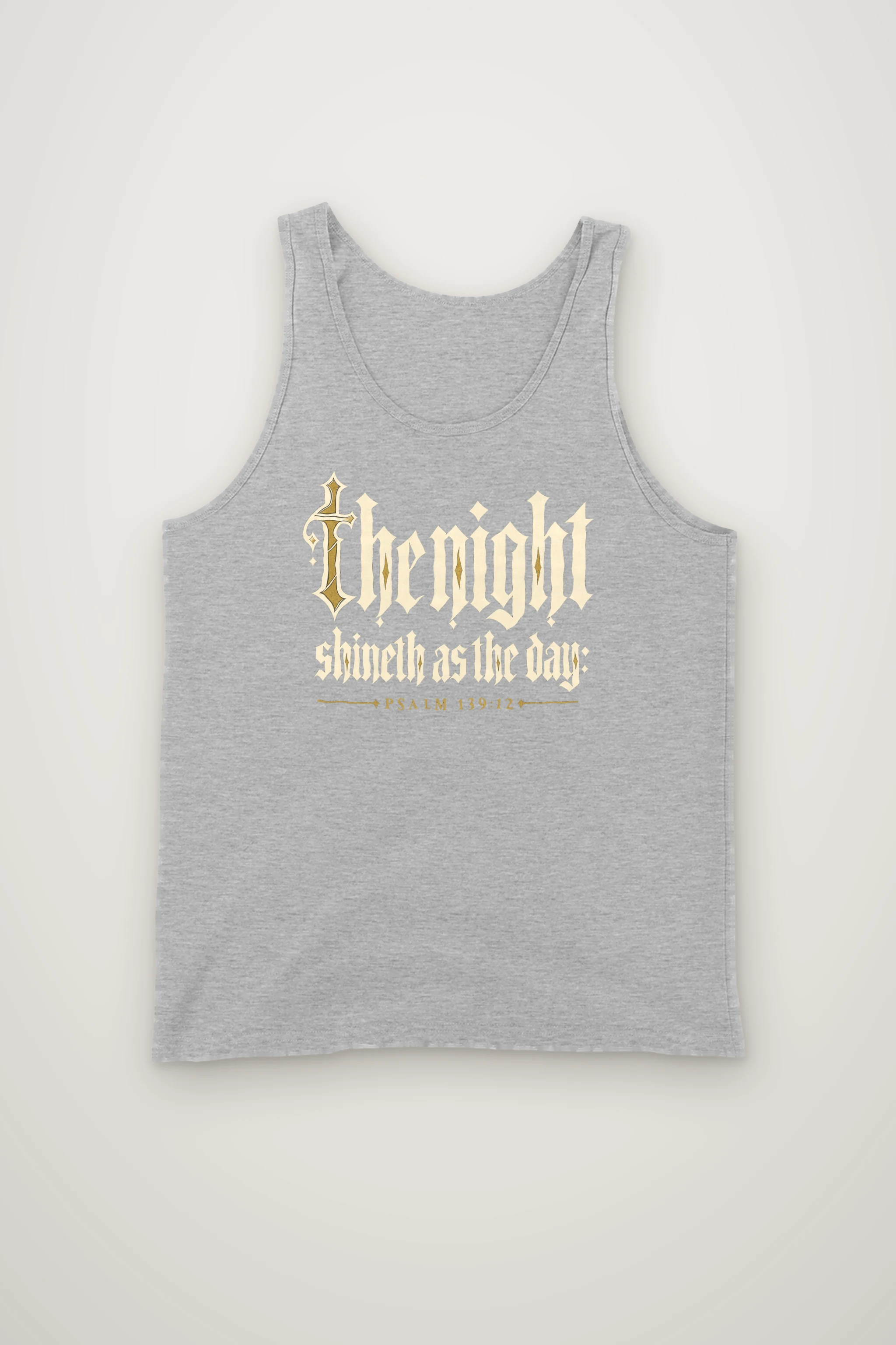 "The Night Shineth as the Day" Unisex Jersey Tank