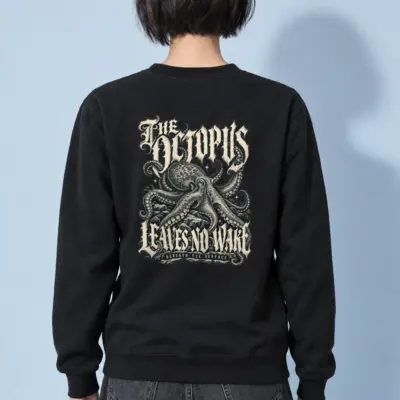 "The Octopus Leaves No Wake" Heavy Blend Unisex Crewneck Sweatshirt