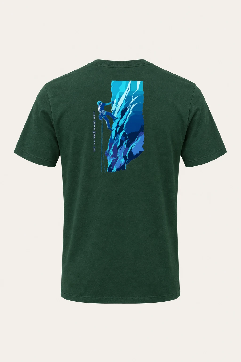 "The Only Way Up" Heavyweight Unisex Crewneck T-shirt | Gildan 5000