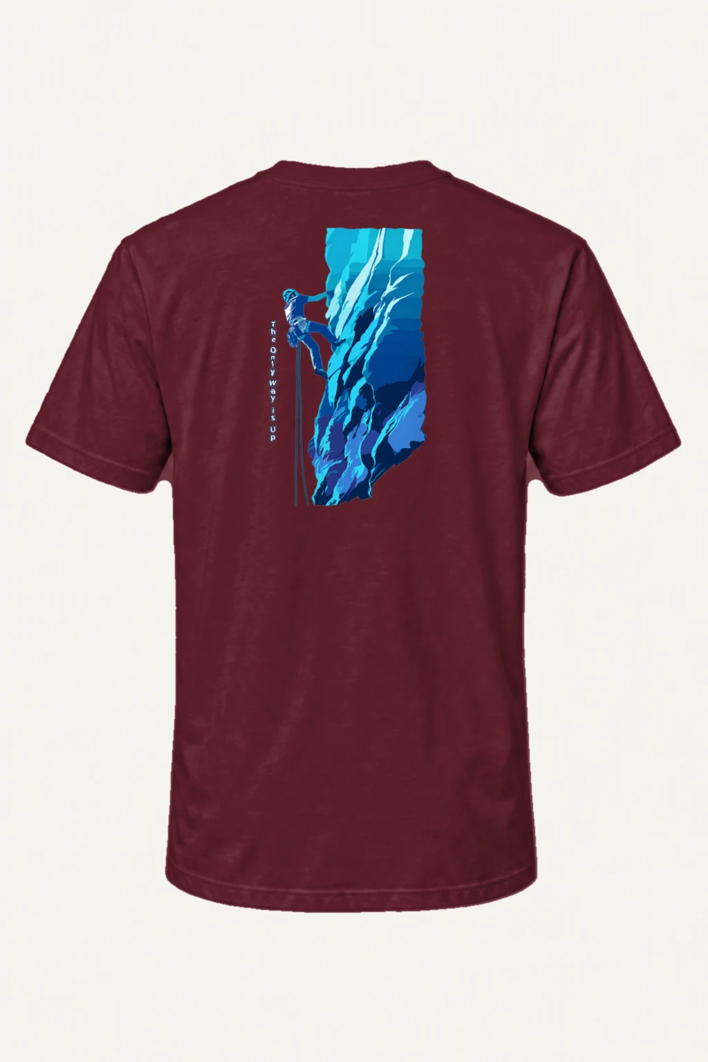 "The Only Way Up" Heavyweight Unisex Crewneck T-shirt | Gildan 5000