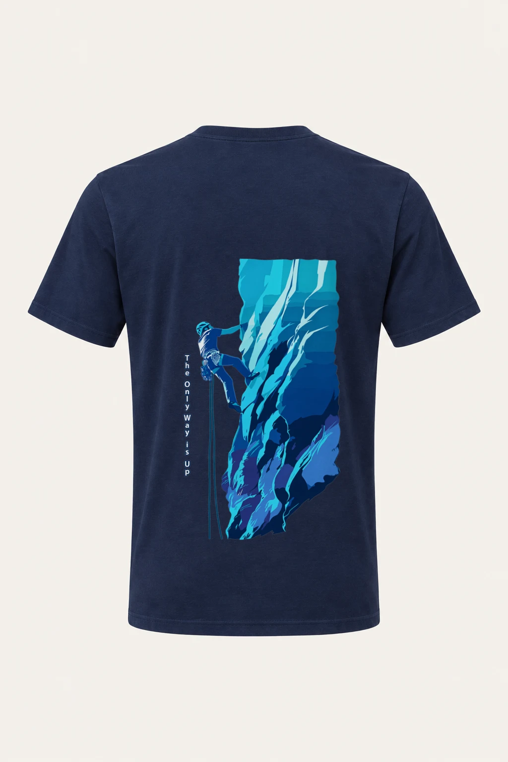 "The Only Way Up" Heavyweight Unisex Crewneck T-shirt | Gildan 5000