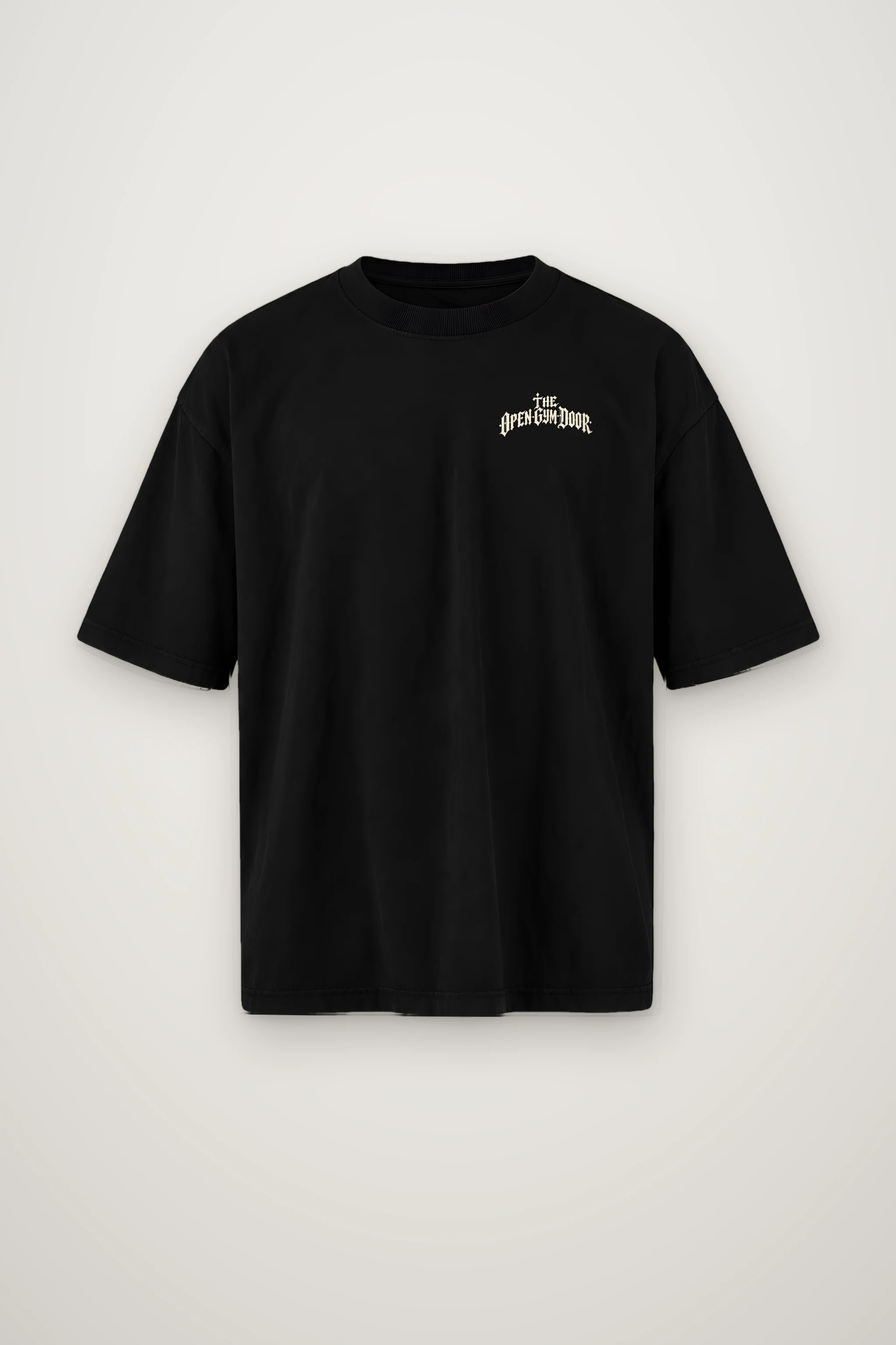 "The Open Gym Door" Men's Oversized Heavyweight Crewneck T-Shirt