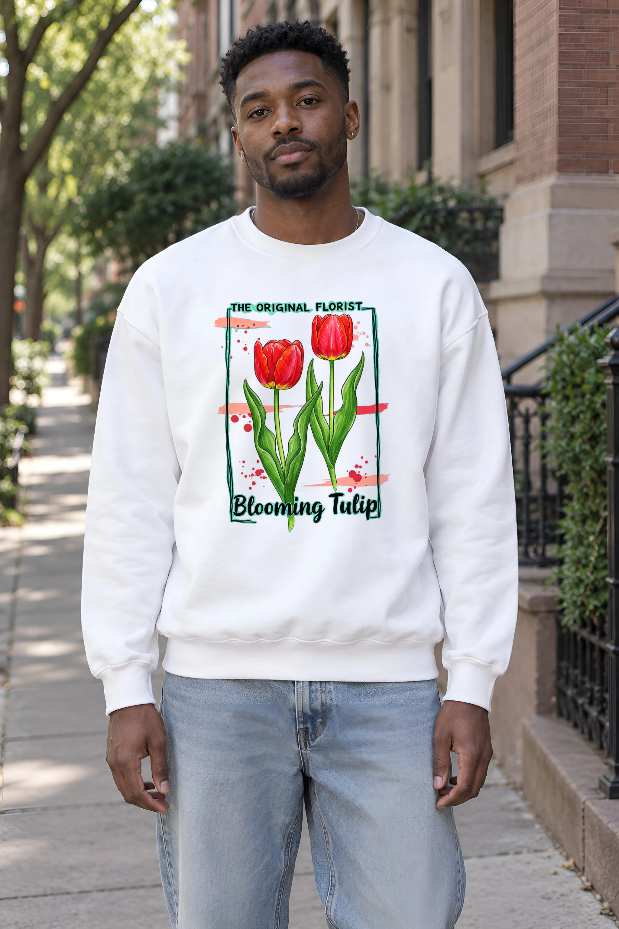 "The Original Florist" 1 Crewneck Sweatshirt