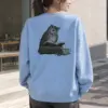 "The Owl’s Reading Hour" Heavy Blend Unisex Crewneck Sweatshirt | Gildan 18000