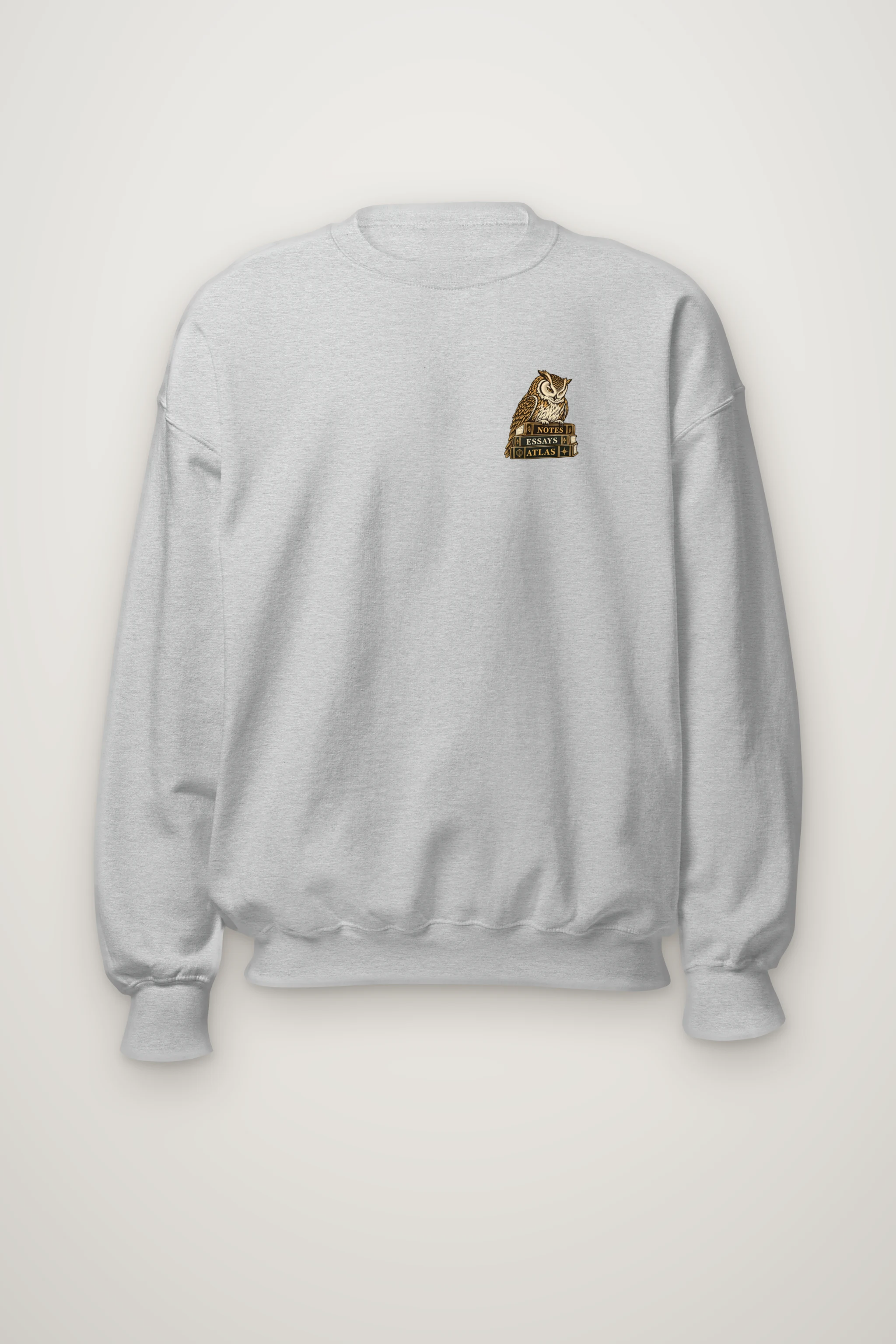 "The Owl’s Reading Hour" Heavy Blend Unisex Crewneck Sweatshirt