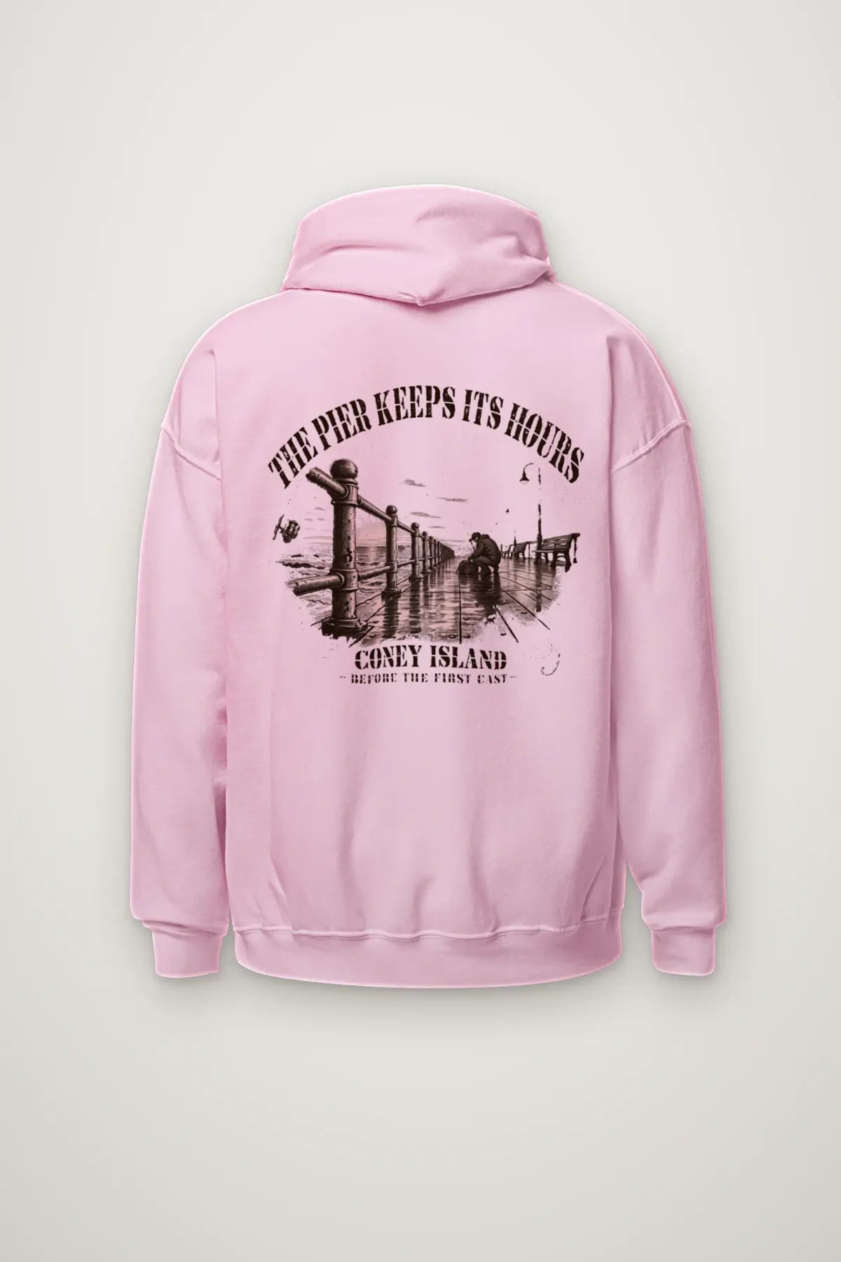 "The Pier Keeps Its Hours" Heavy Blend Unisex Pullover Hoodie