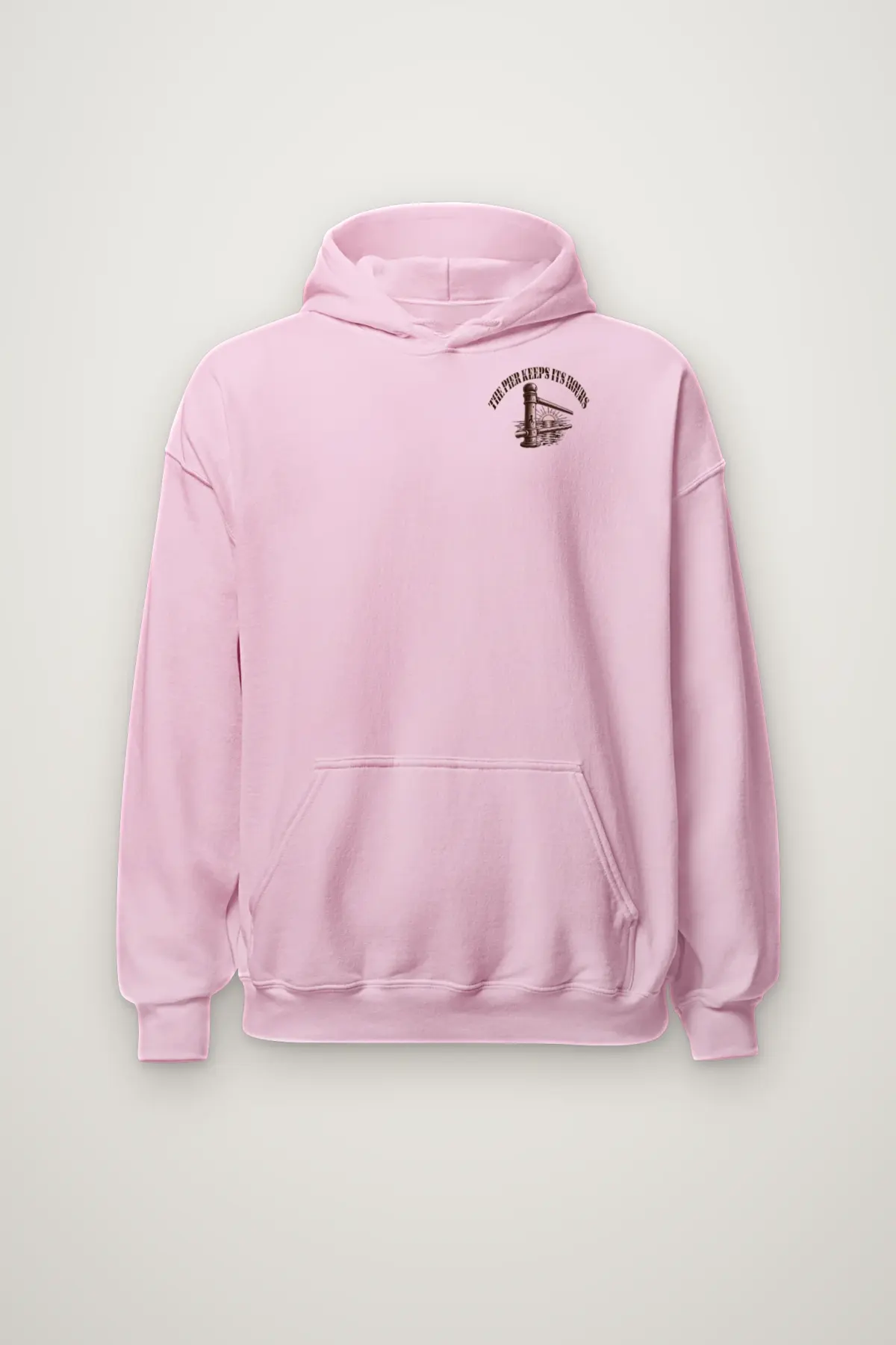 "The Pier Keeps Its Hours" Heavy Blend Unisex Pullover Hoodie