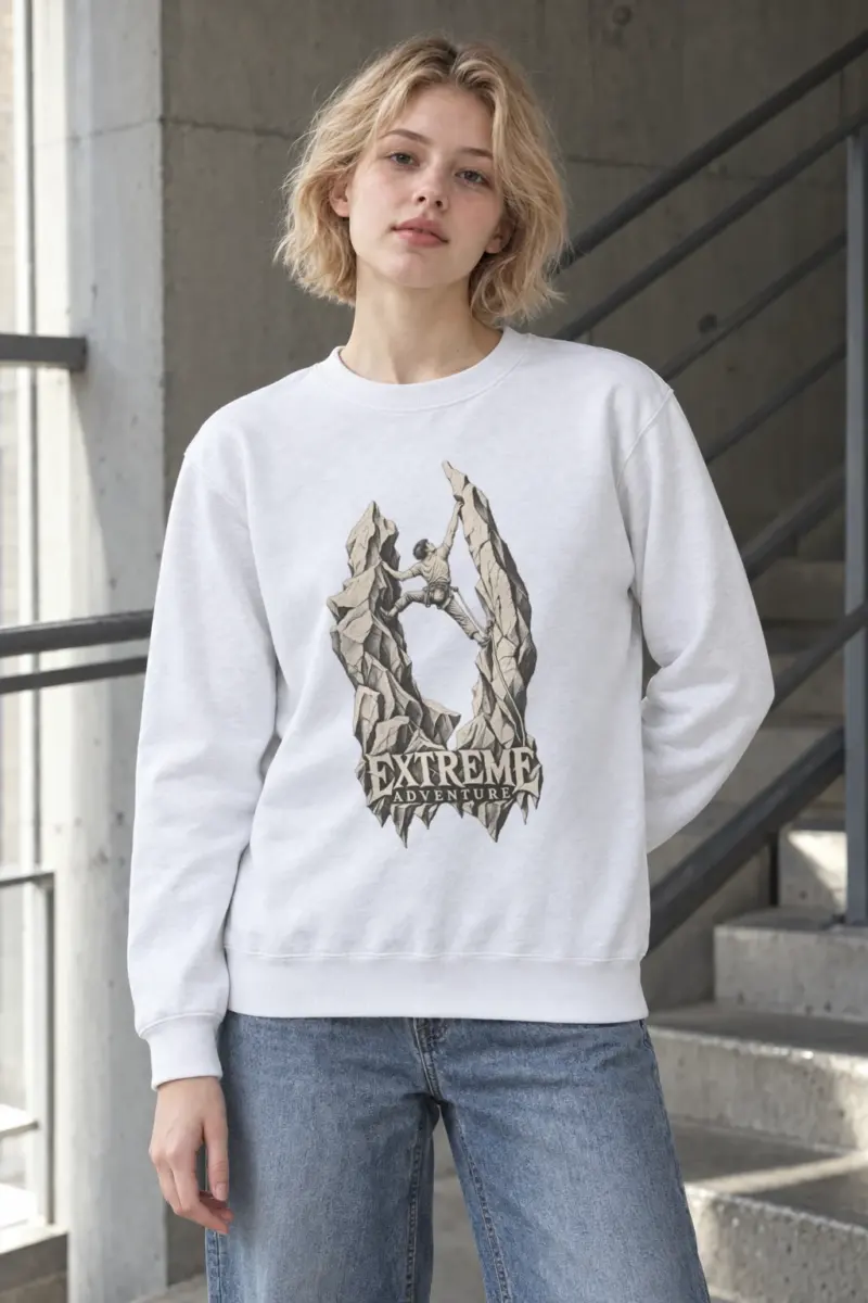 "The Quiet Ascent" Heavy Blend Unisex Crewneck Sweatshirt