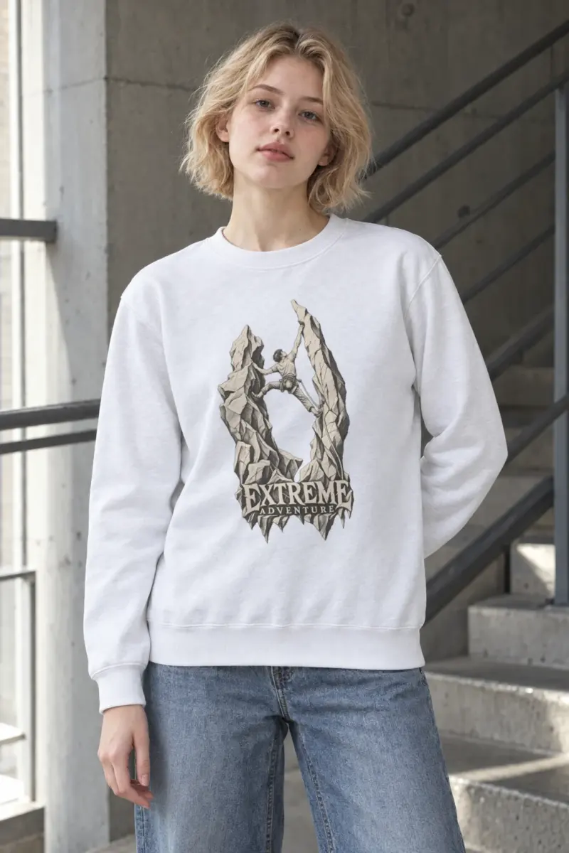 "The Quiet Ascent" Heavy Blend Unisex Crewneck Sweatshirt