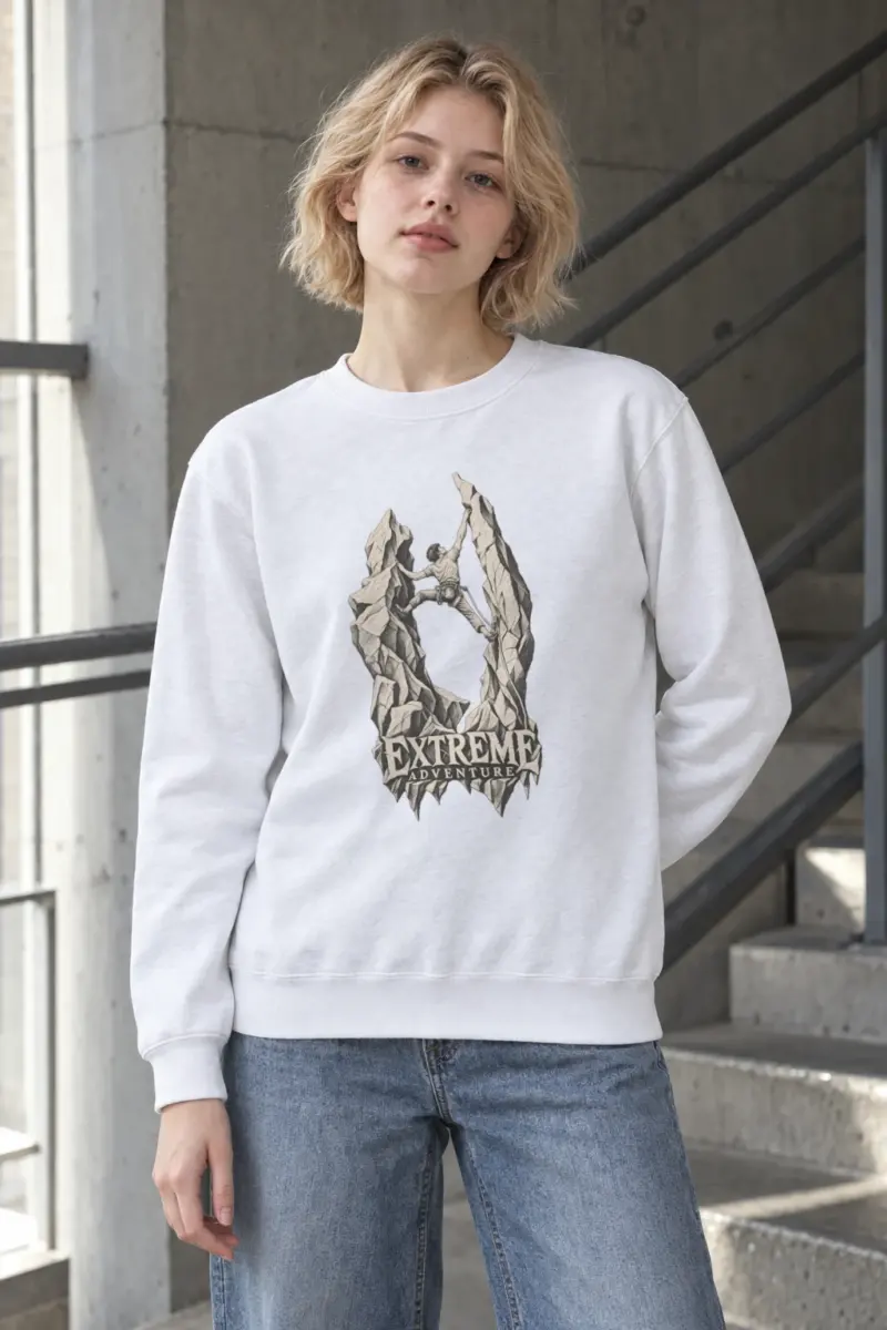 "The Quiet Ascent" Heavy Blend Unisex Crewneck Sweatshirt
