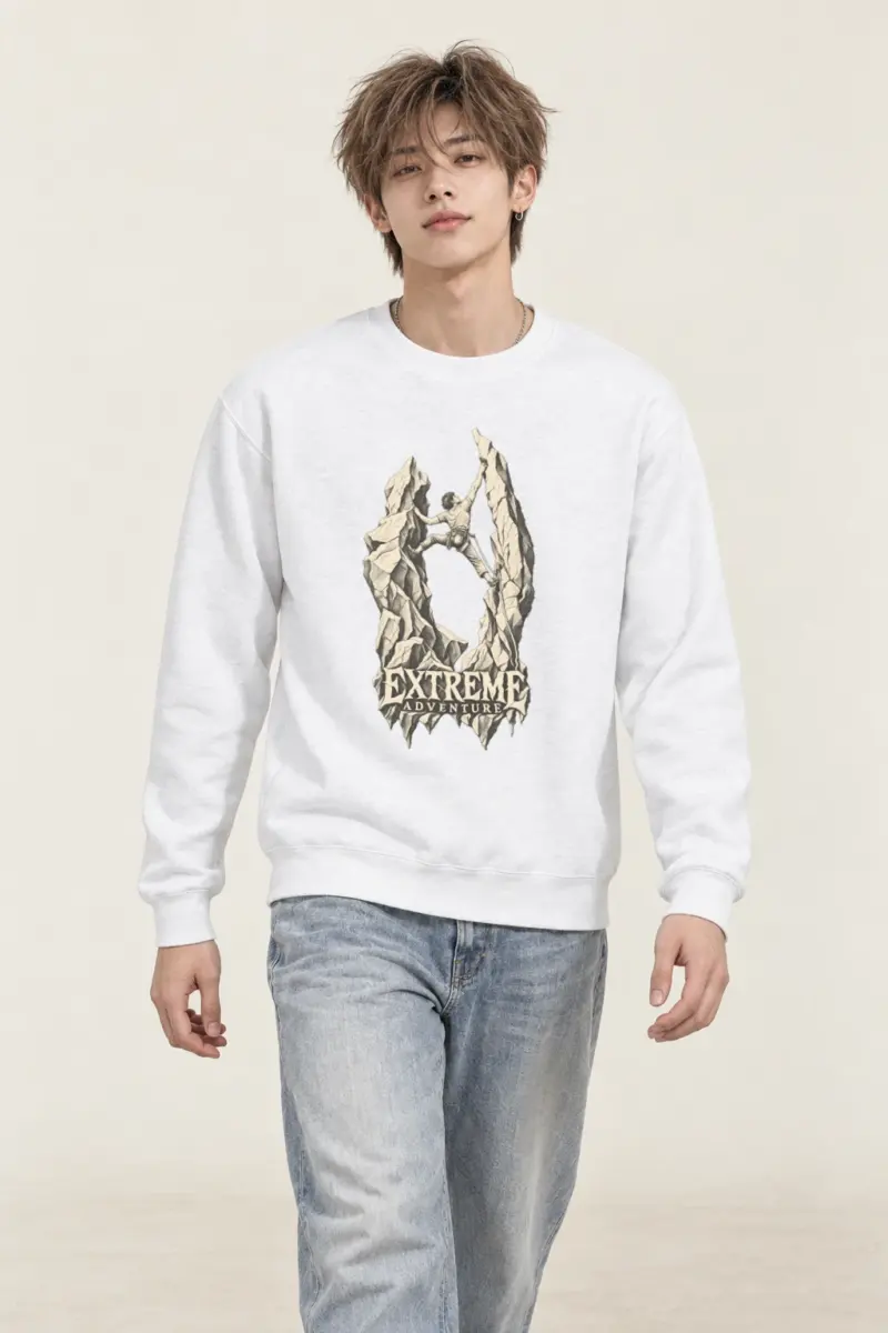 "The Quiet Ascent" Heavy Blend Unisex Crewneck Sweatshirt