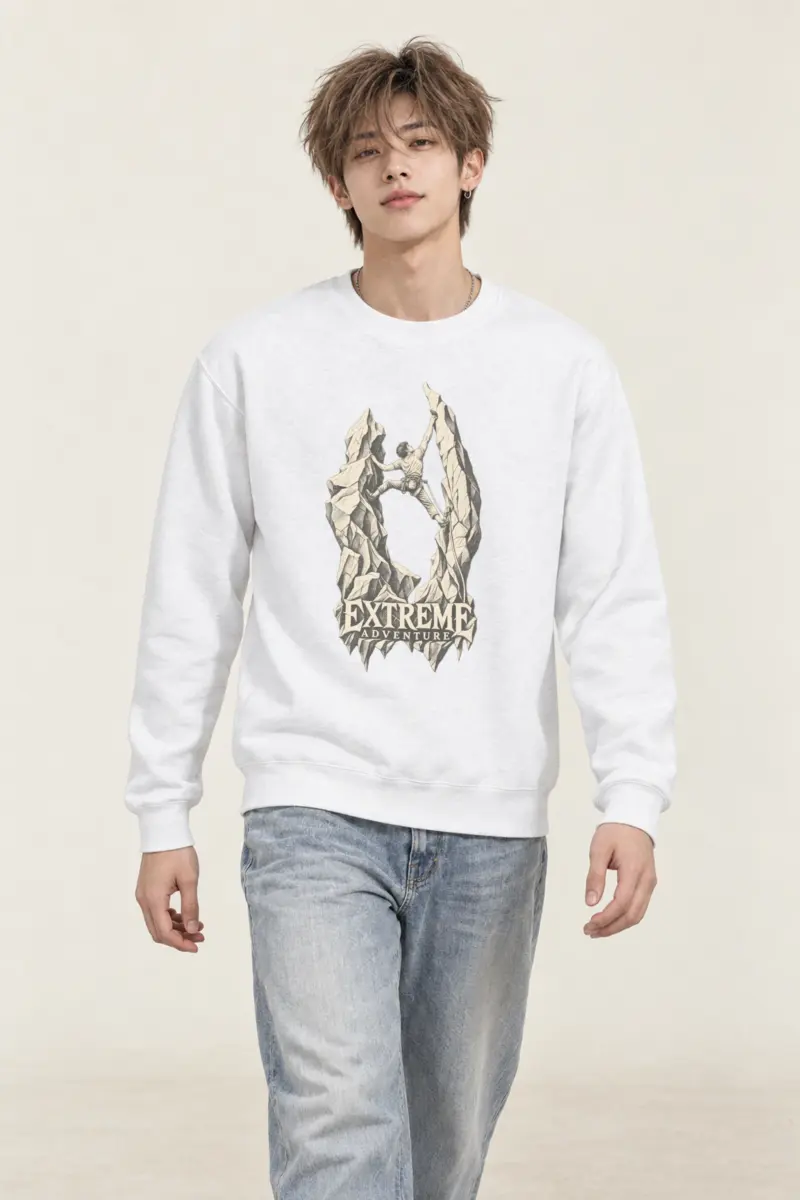 "The Quiet Ascent" Heavy Blend Unisex Crewneck Sweatshirt