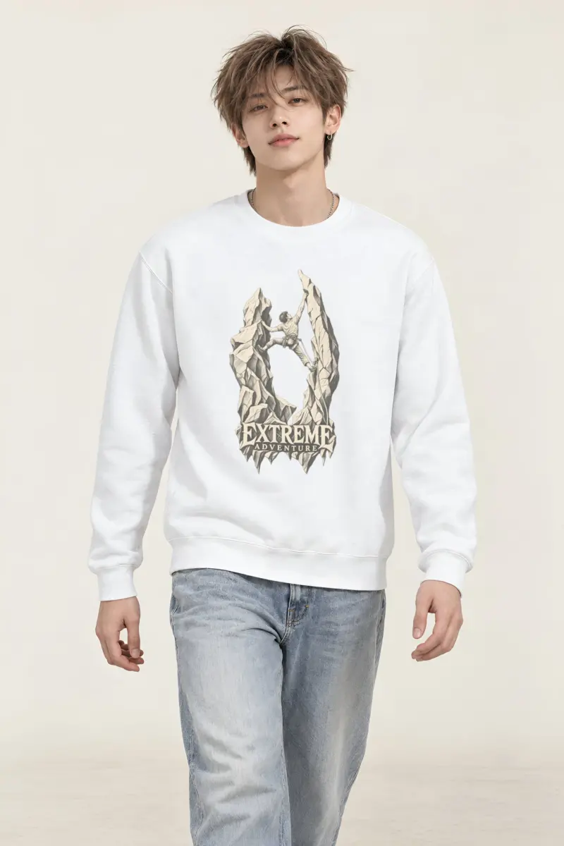 "The Quiet Ascent" Heavy Blend Unisex Crewneck Sweatshirt