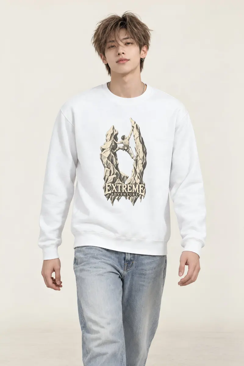 "The Quiet Ascent" Heavy Blend Unisex Crewneck Sweatshirt